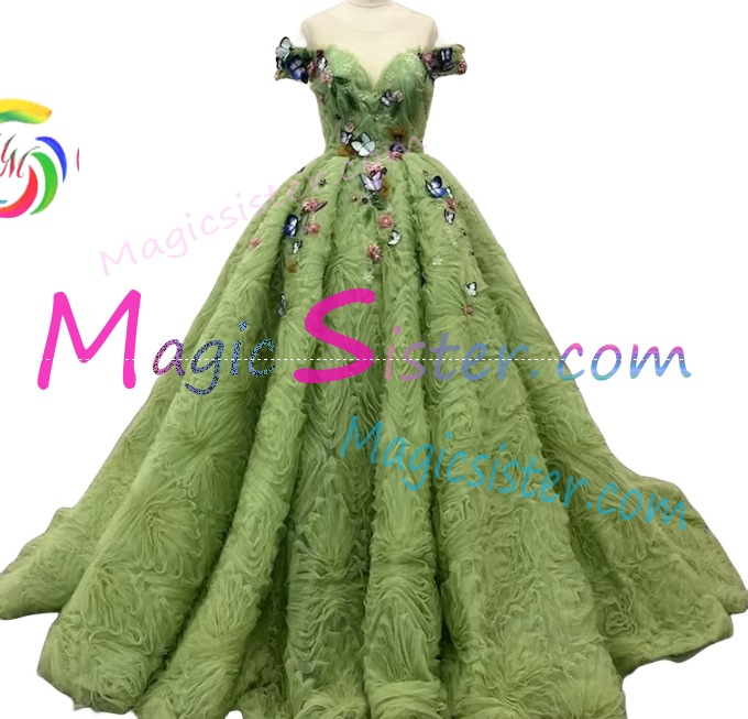 Hotselling New Style Butterfly Quinceanera Dress