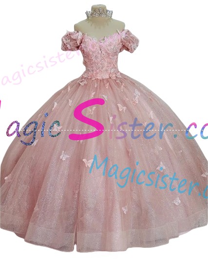 New Style Butterfly Elegant Beautiful Luxurious Quinceanera Dress