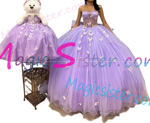 New Style Butterfly Elegant Beautiful Quinceanera Dress