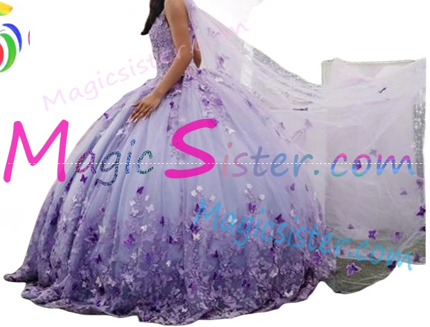 New Style Butterfly Quinceanera Dress