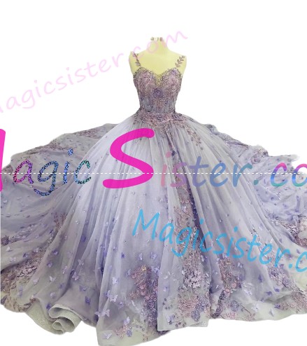 New Style Butterfly Quinceanera Dress