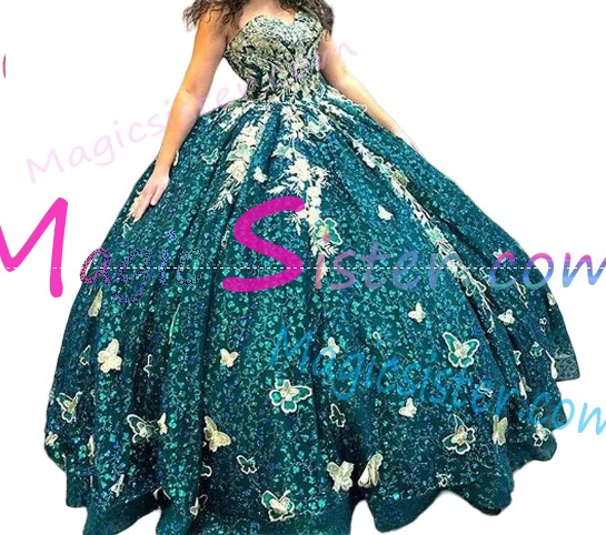 New Style Luxury Butterfly Quinceanera Dress