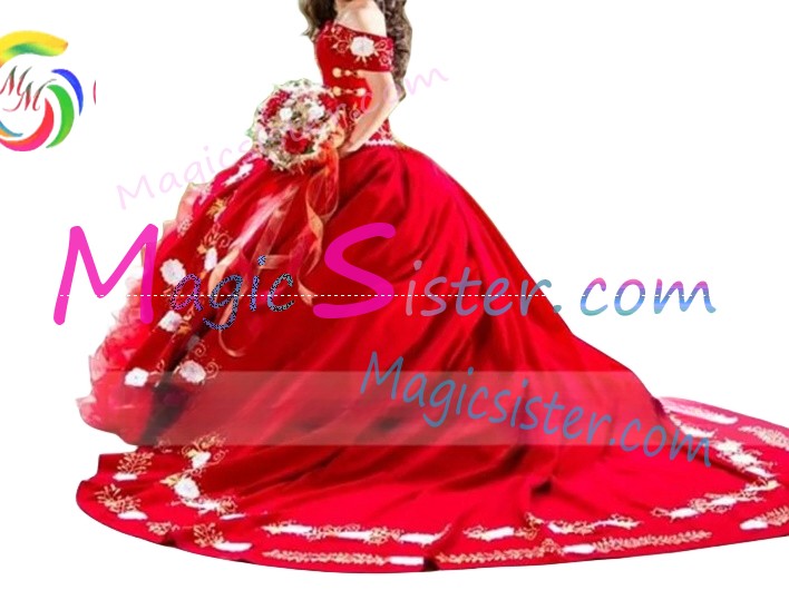 Hotselling Luxury Red Quinceanera Dress