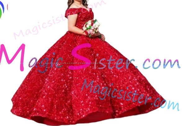 Red Luxurious Elegant Fashionable Quinceanera Dress