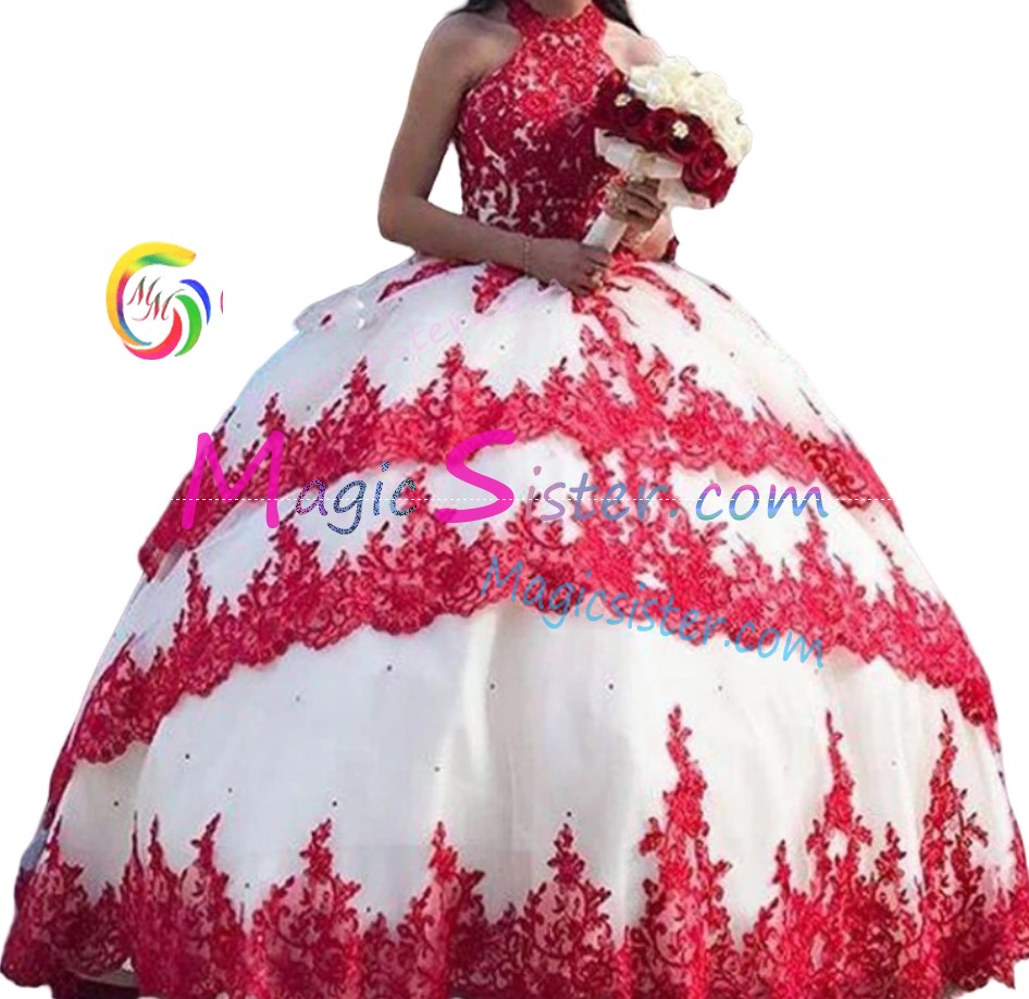 Red Luxurious Elegant Fashionable Quinceanera Dress