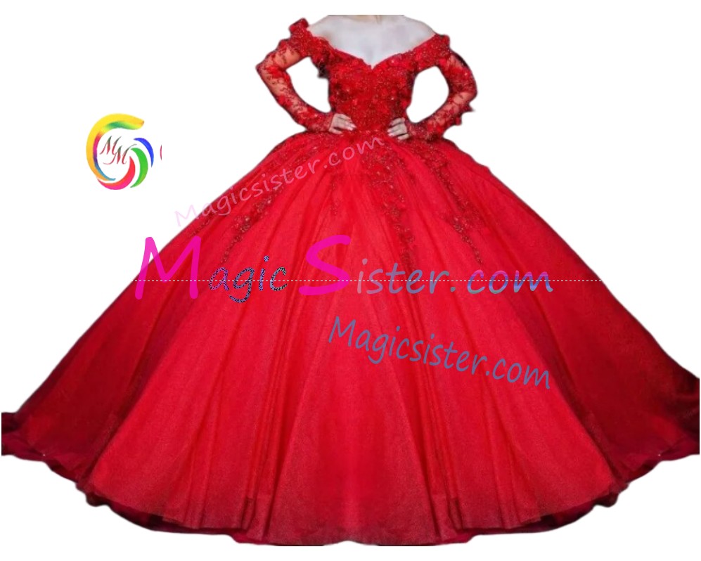 Topselling Beautiful Red Quinceanera Dress