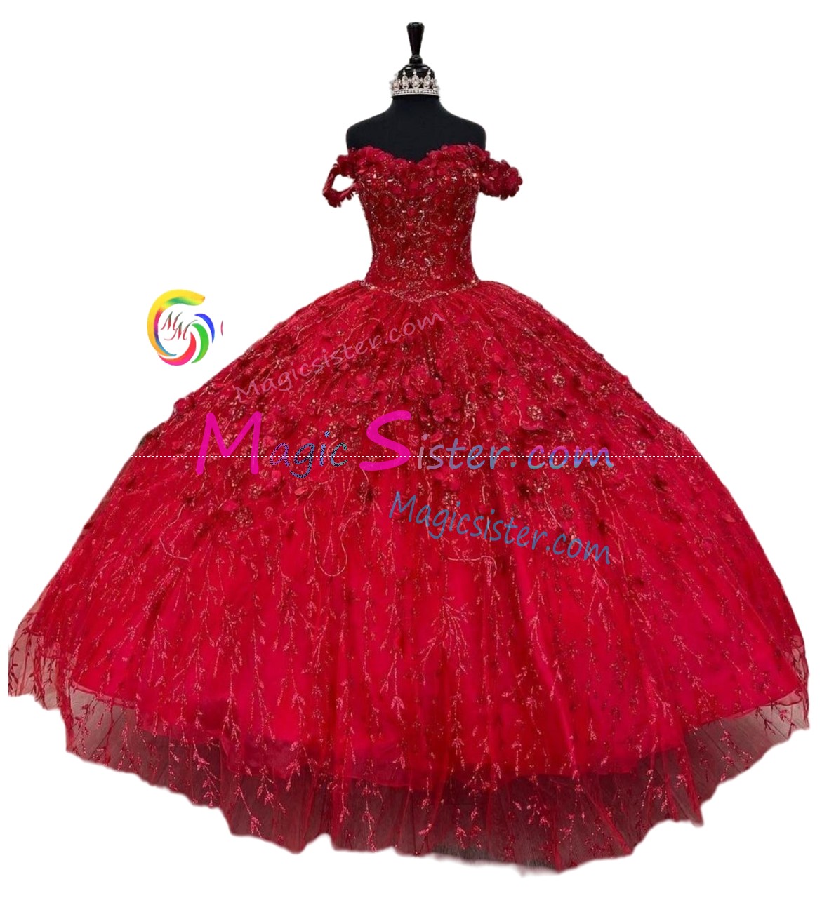 Topselling Luxury Red Quinceanera Dress