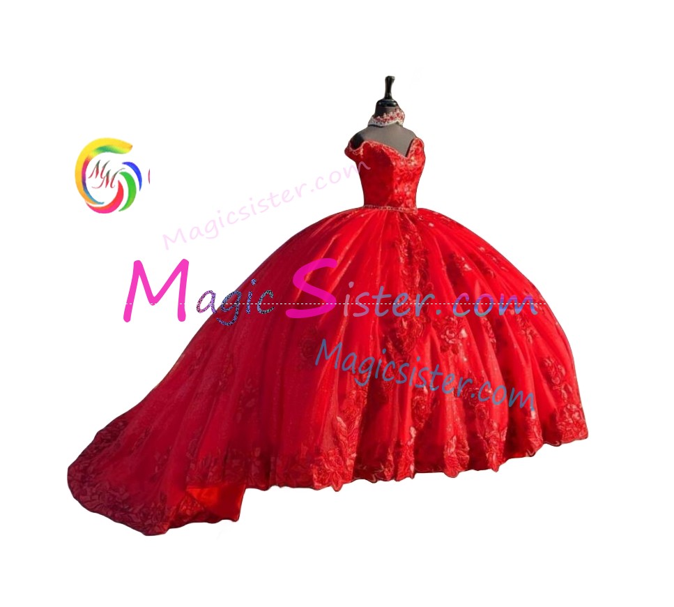 Topselling Luxury Red Quinceanera Dress