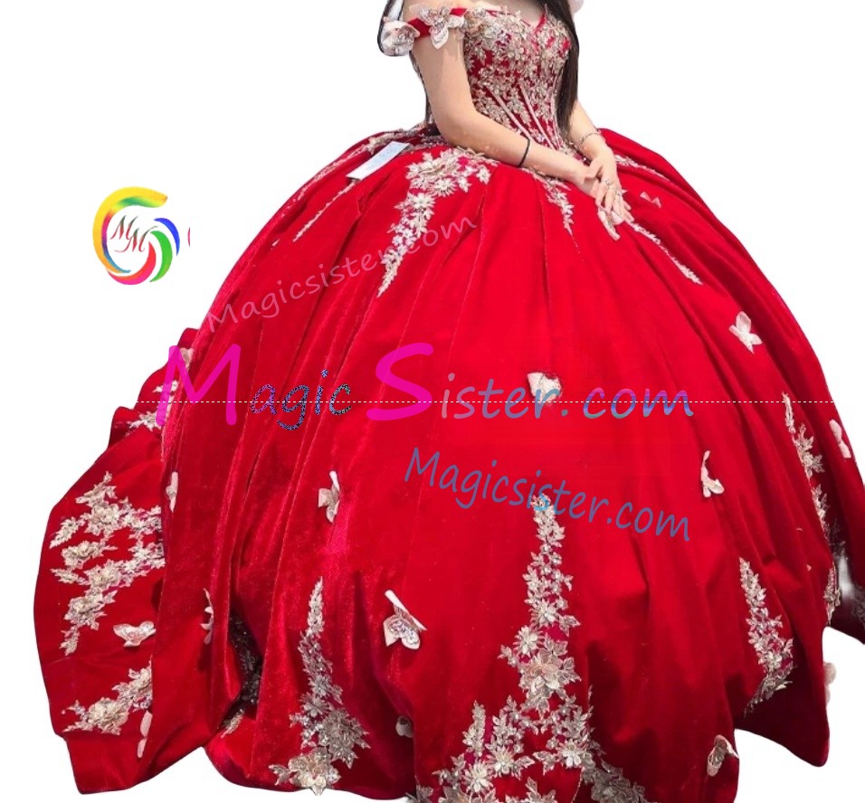 Topselling Luxury Red Quinceanera Dress