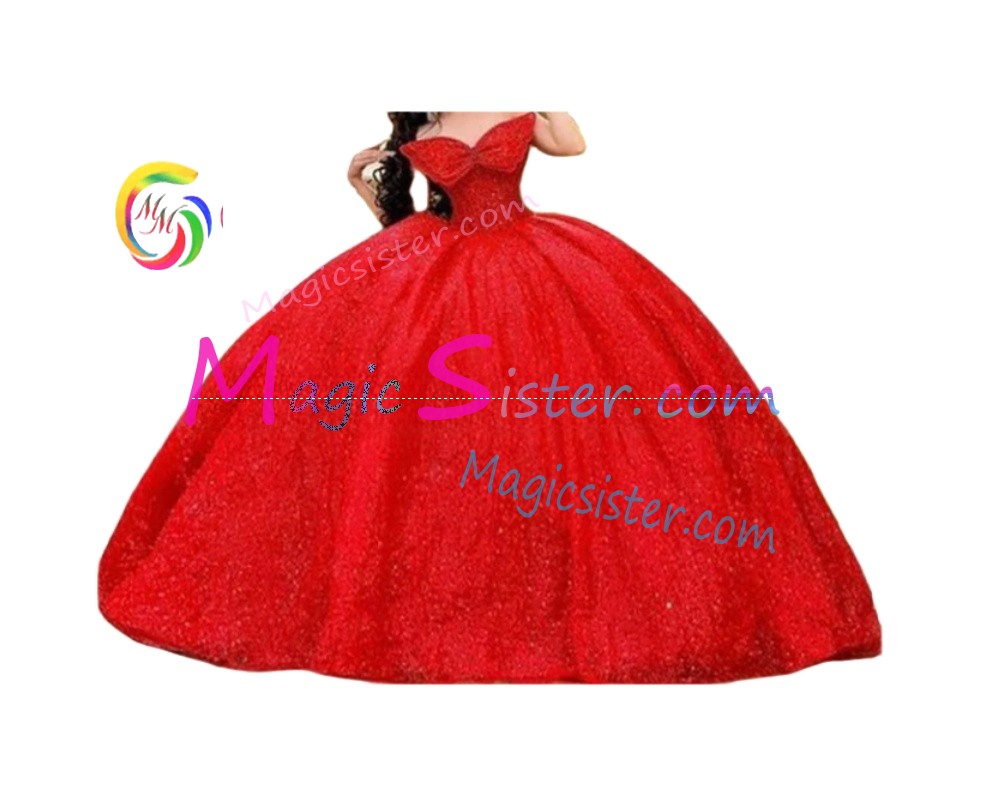 Topselling Luxury Red Quinceanera Dress