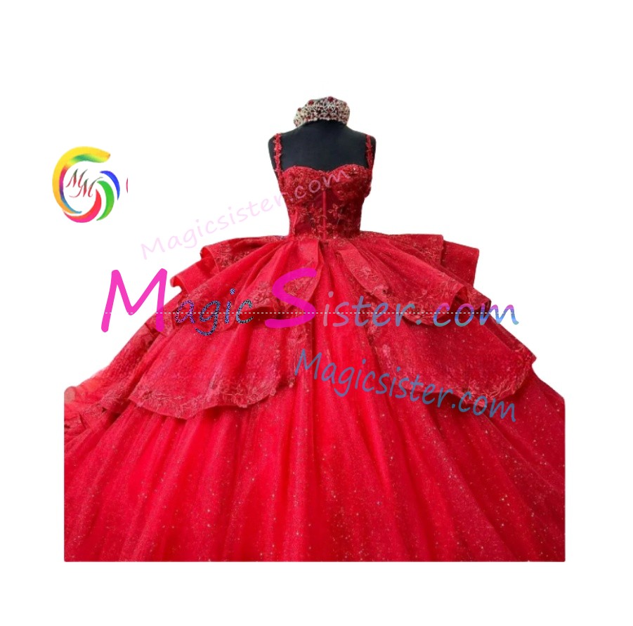 Topselling Luxury Red Quinceanera Dress