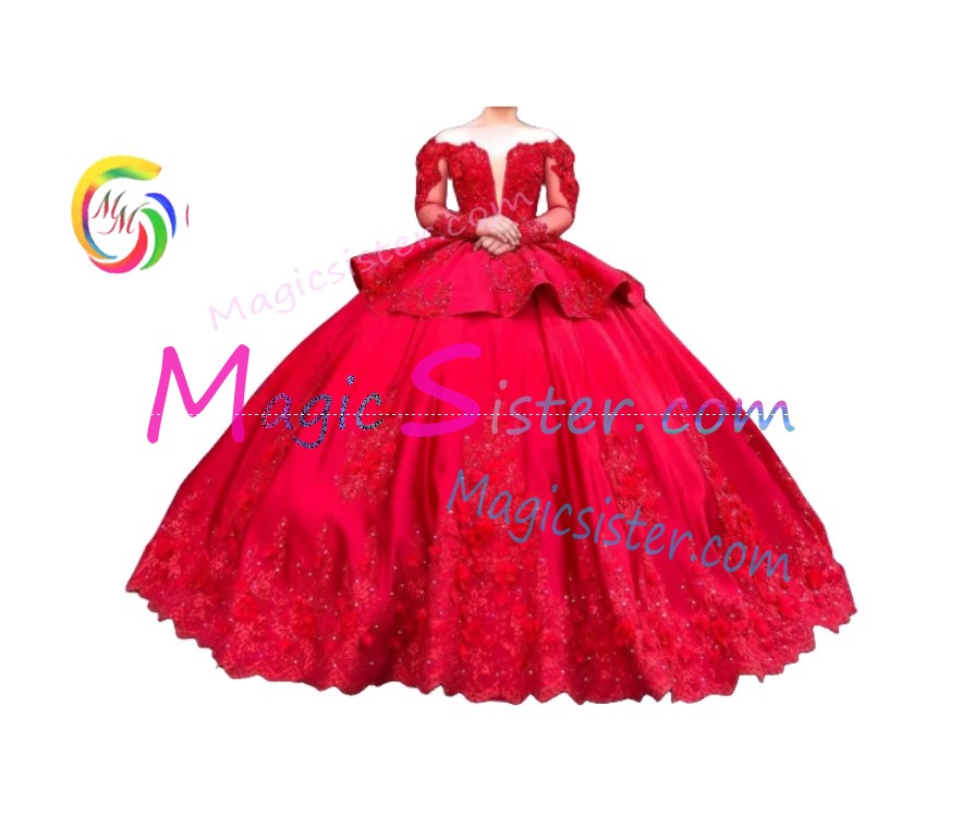 Topselling Luxury Red Quinceanera Dress