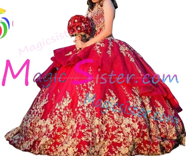 Topselling Red Quinceanera Dress