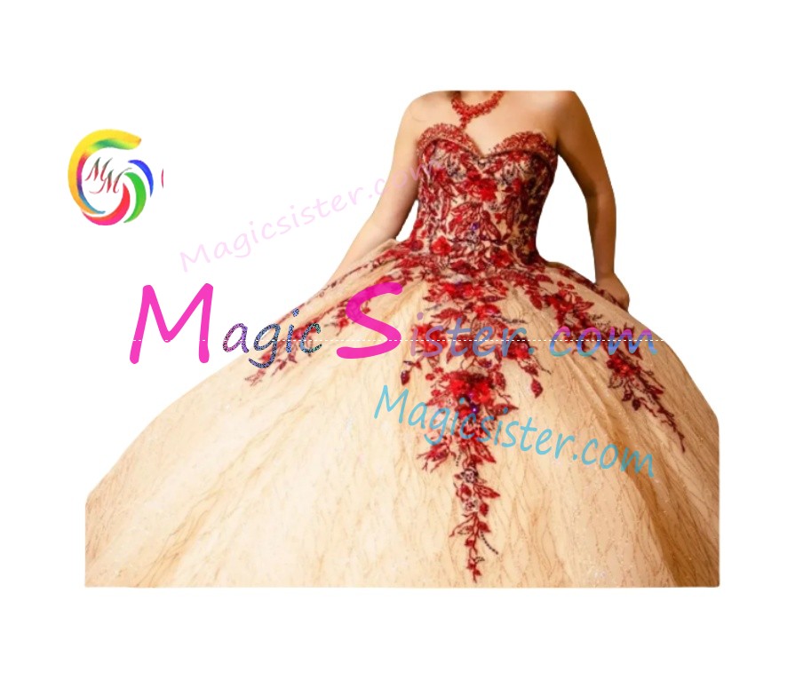 Hotselling Red Quinceanera Dress