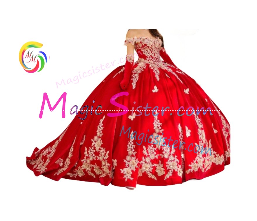 Topselling Luxury Red Quinceanera Dress