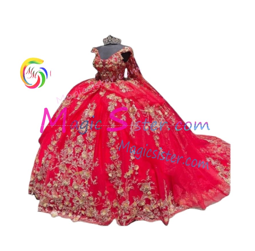 Topselling Luxury Red Quinceanera Dress