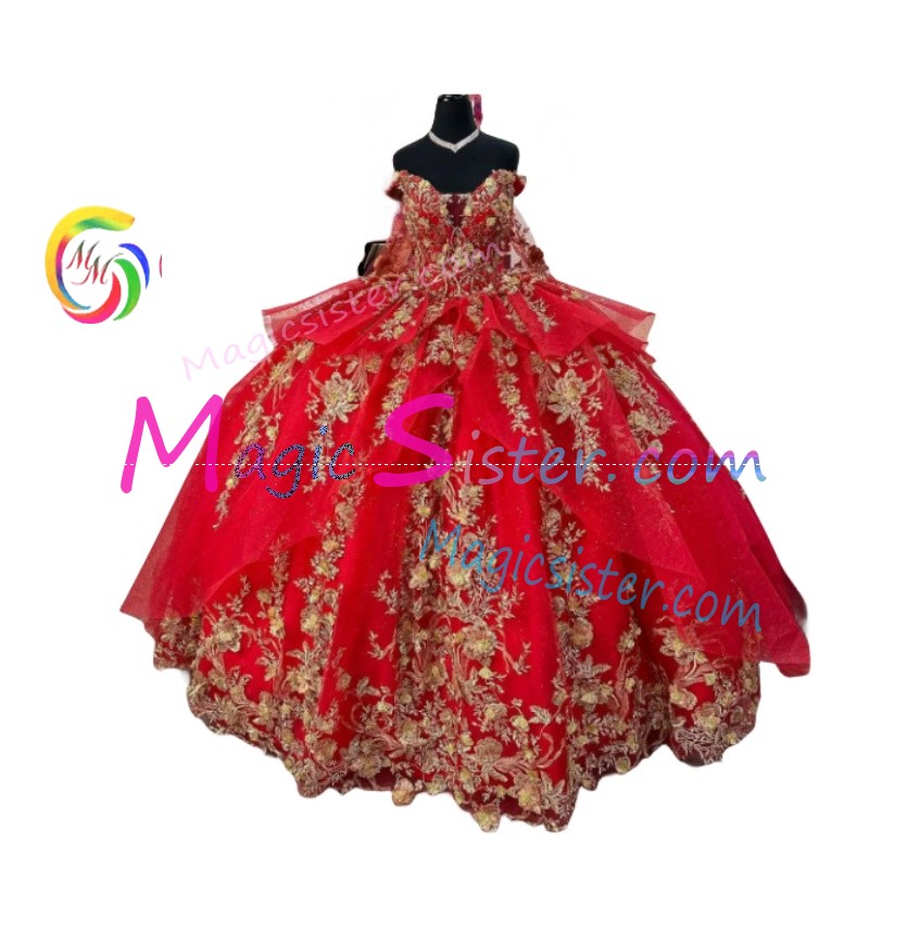 Topselling Luxury Red Quinceanera Dress