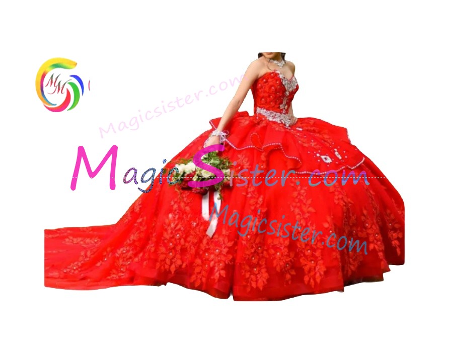 Topselling Red Quinceanera Dress