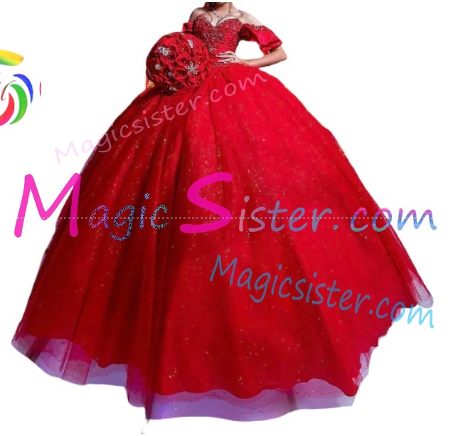 Topselling Beautiful Red Quinceanera Dress