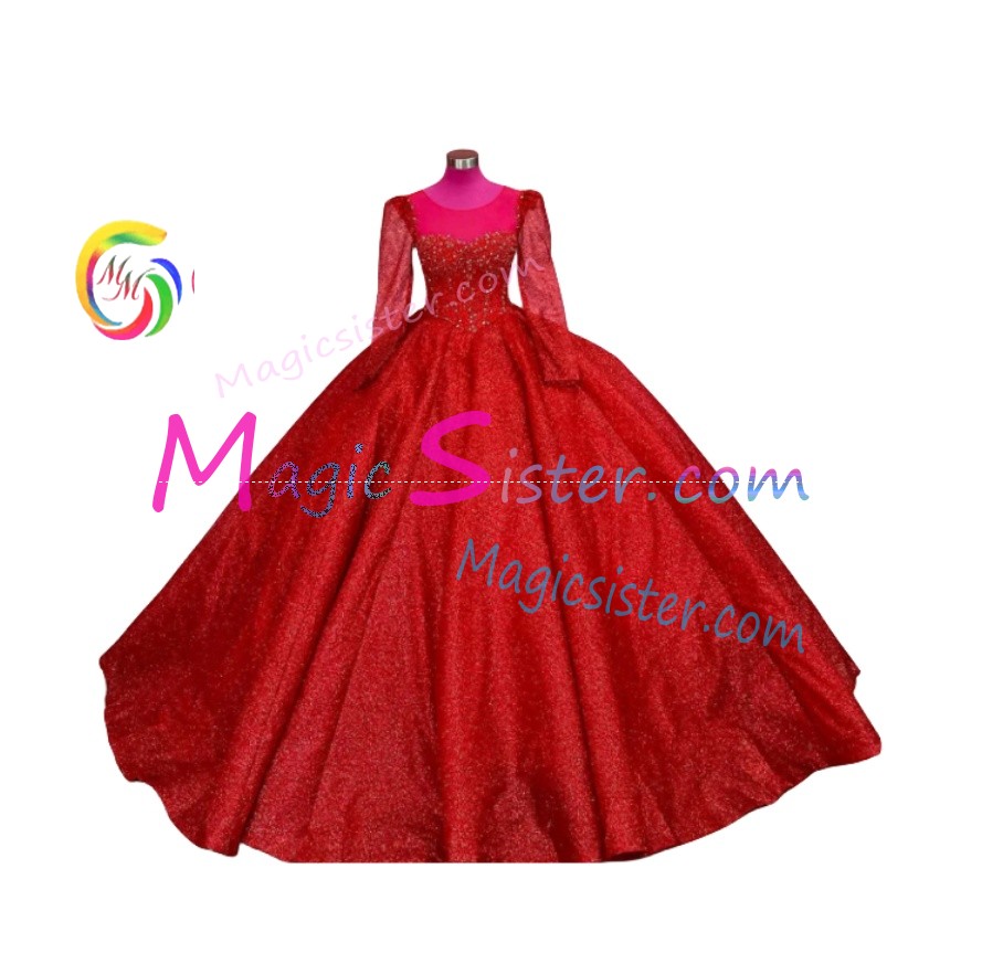 Topselling Beautiful Red Quinceanera Dress