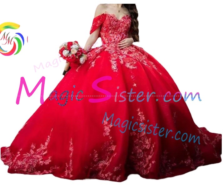 Topselling Beautiful Red Quinceanera Dress