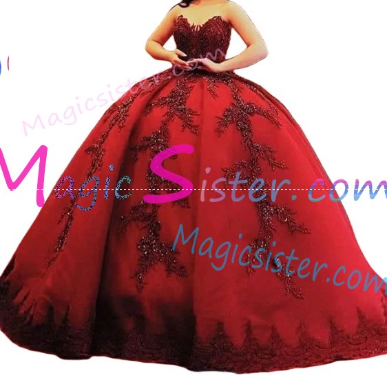 Topselling Beautiful Red Quinceanera Dress