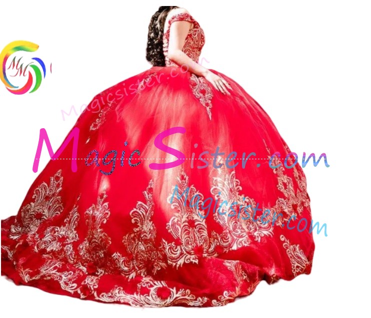 Topselling Beautiful Red Quinceanera Dress