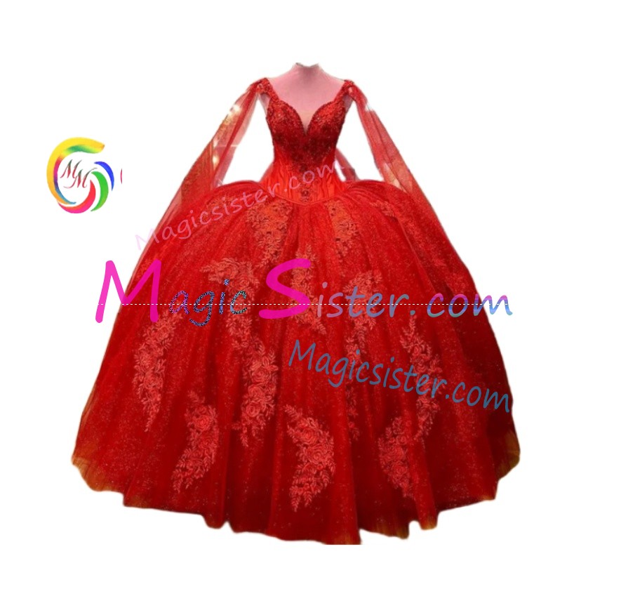 Topselling Beautiful Red Quinceanera Dress