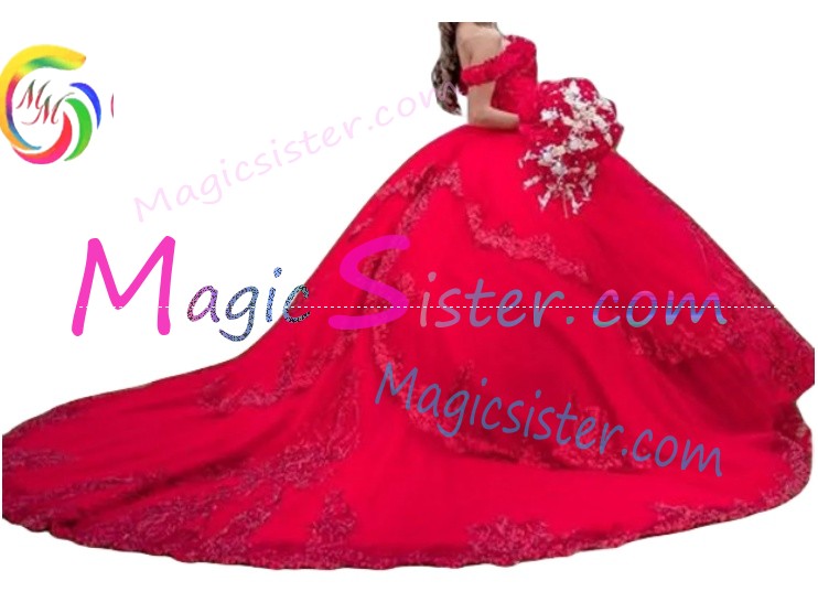 Topselling Luxury Red Quinceanera Dress