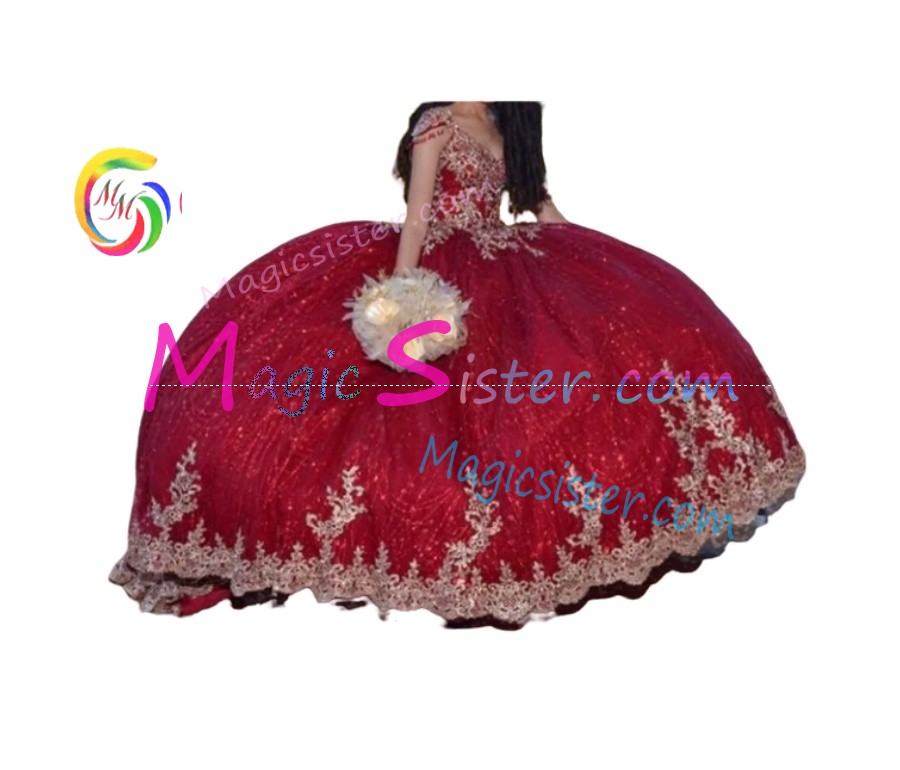 Topselling Luxury Red Quinceanera Dress