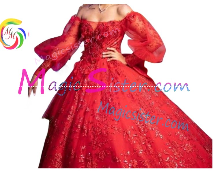 Topselling Luxury Red Quinceanera Dress