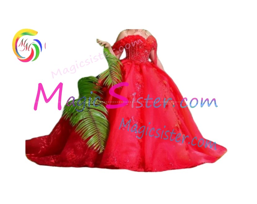 Topselling Luxury Red Quinceanera Dress