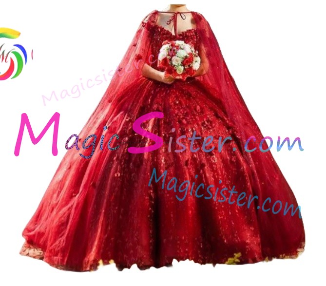 Topselling Luxury Red Quinceanera Dress