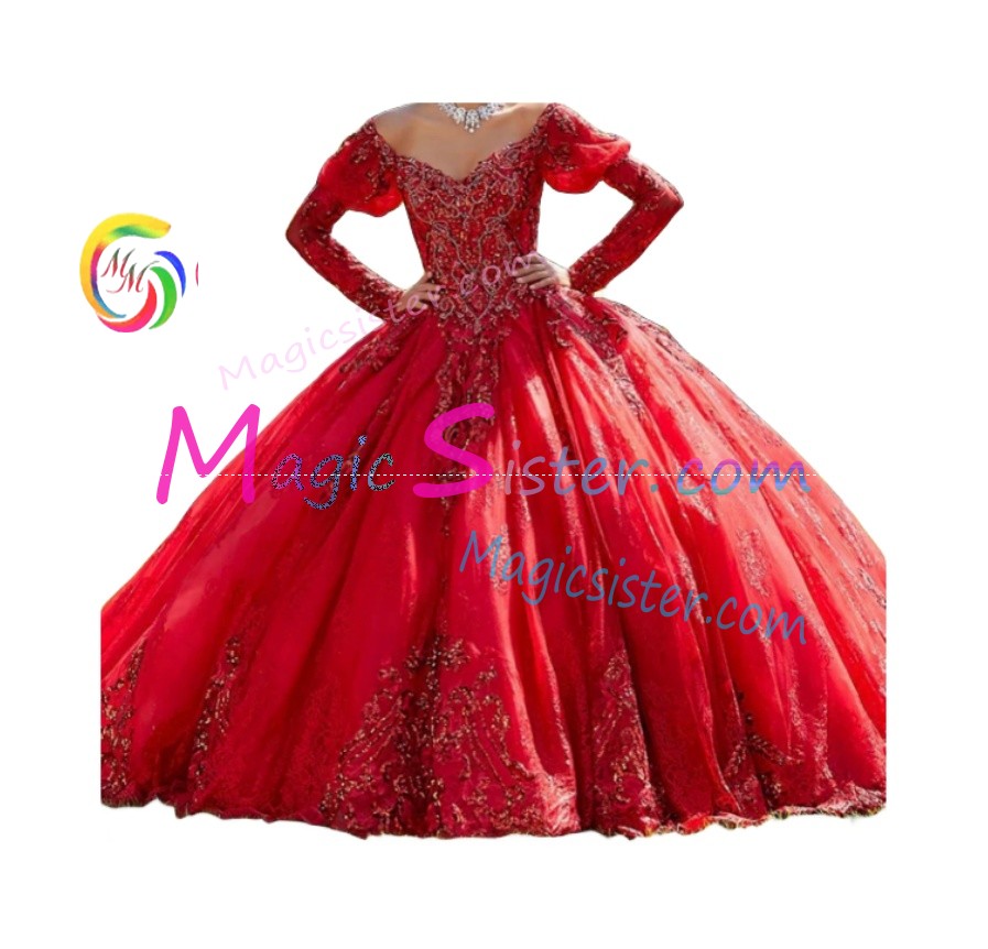 Topselling Beautiful Red Quinceanera Dress