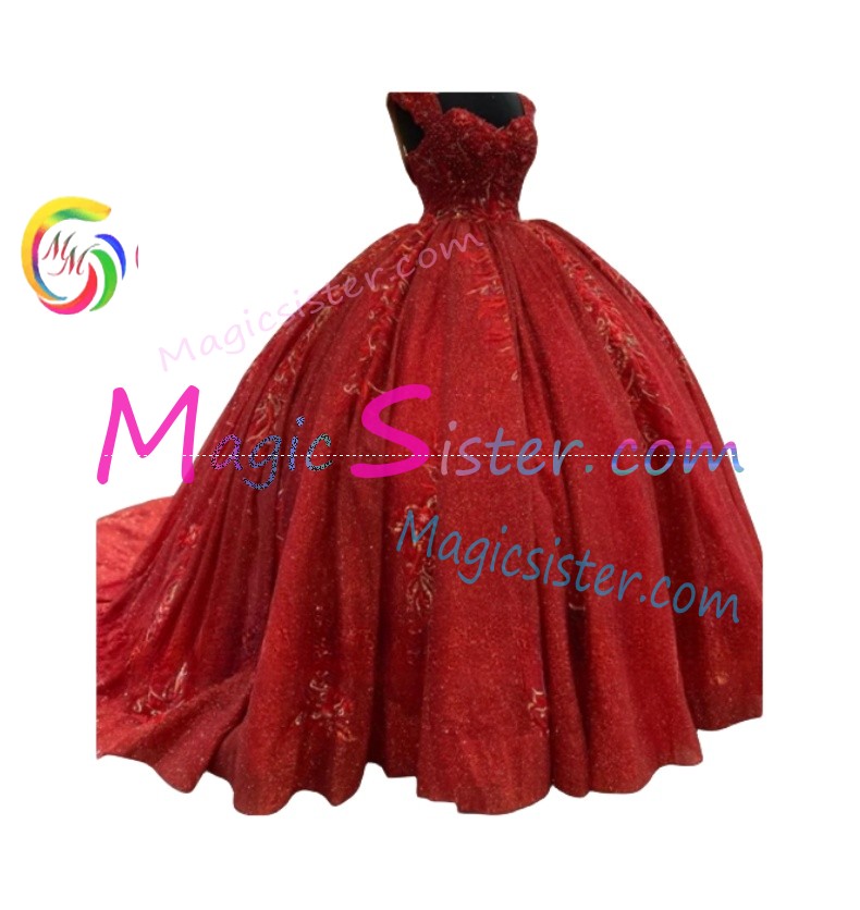 Topselling Luxury Red Quinceanera Dress