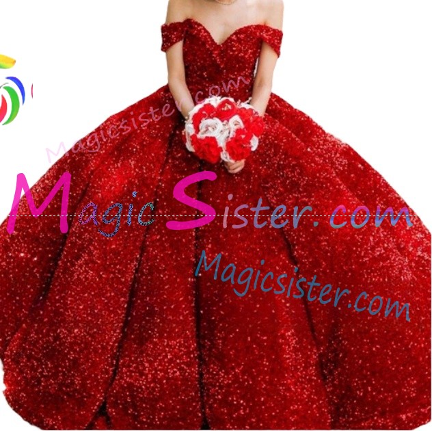 Topselling Luxury Red Quinceanera Dress