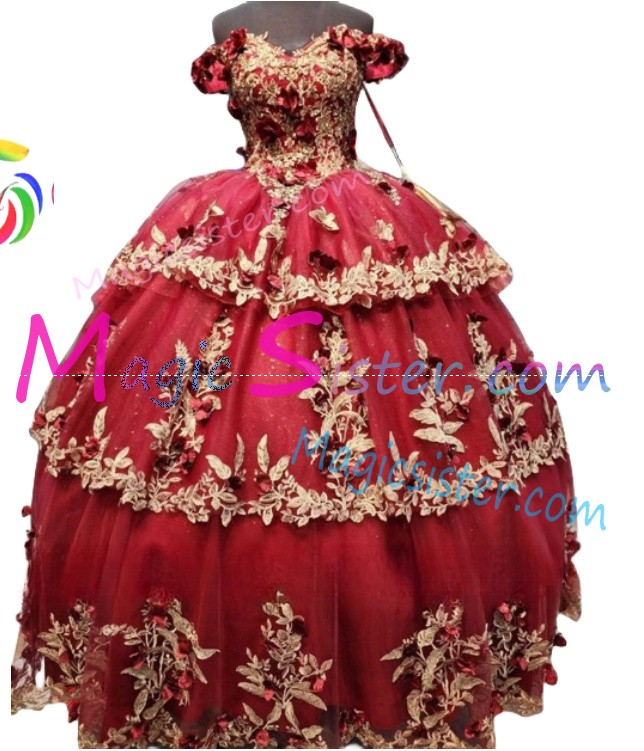 Topselling Luxury Red Quinceanera Dress