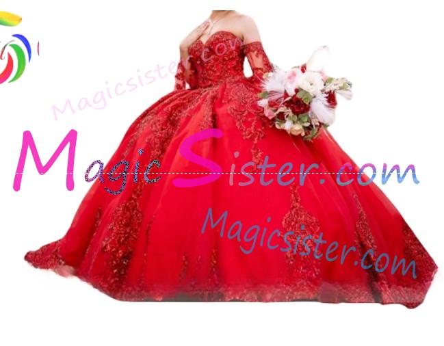 Topselling Luxury Red Quinceanera Dress