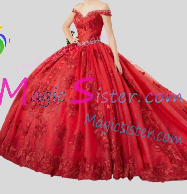 Topselling Beautiful Red Quinceanera Dress