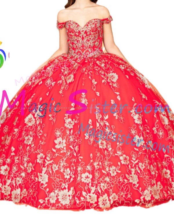 Topselling Beautiful Red Quinceanera Dress