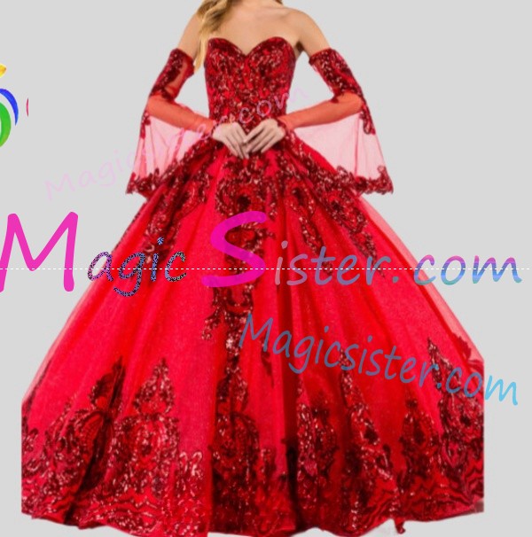 Topselling Factory Wholesale Red Quinceanera Dress