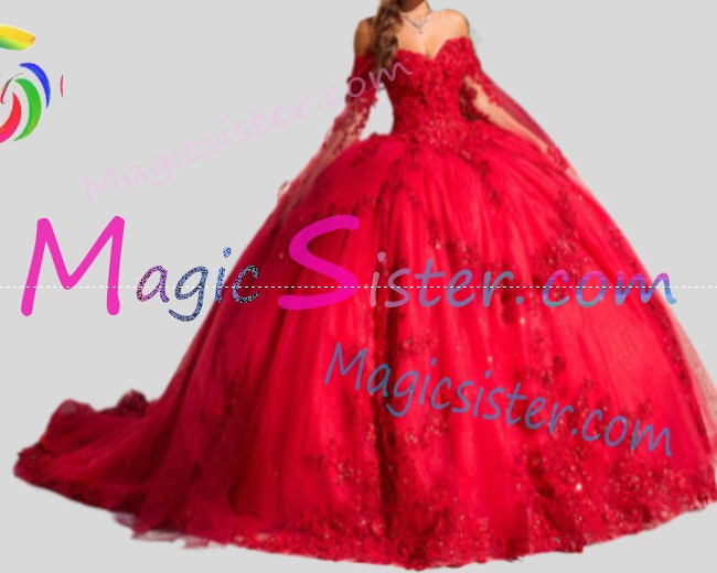 Topselling Instock Factory Red Quinceanera Dress
