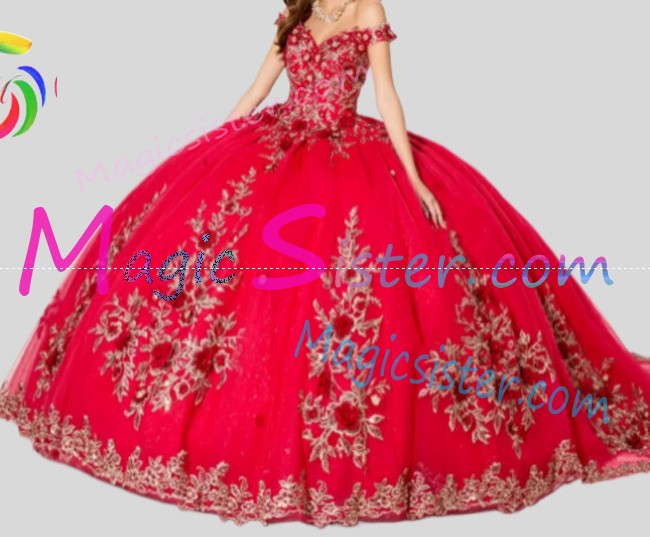 Topselling Instock Factory Red Quinceanera Dress