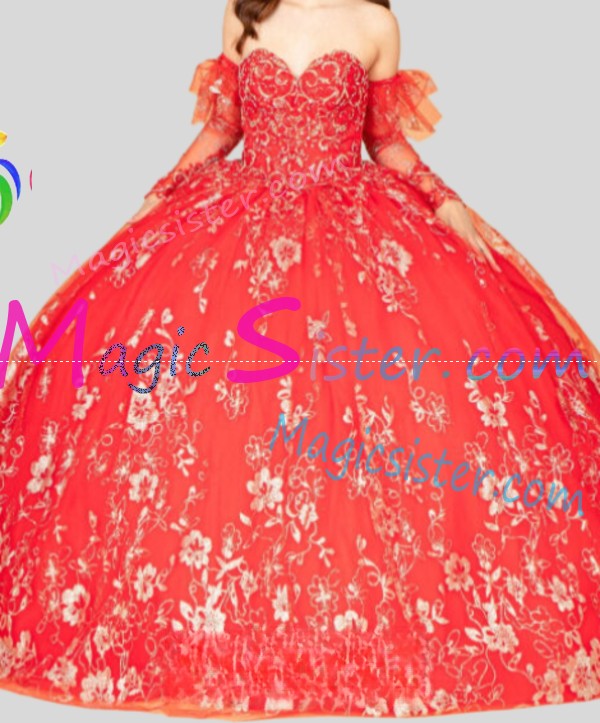 Topselling Luxury Red Quinceanera Dress