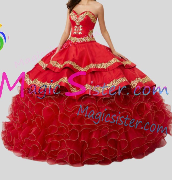 Topselling Luxury Red Quinceanera Dress