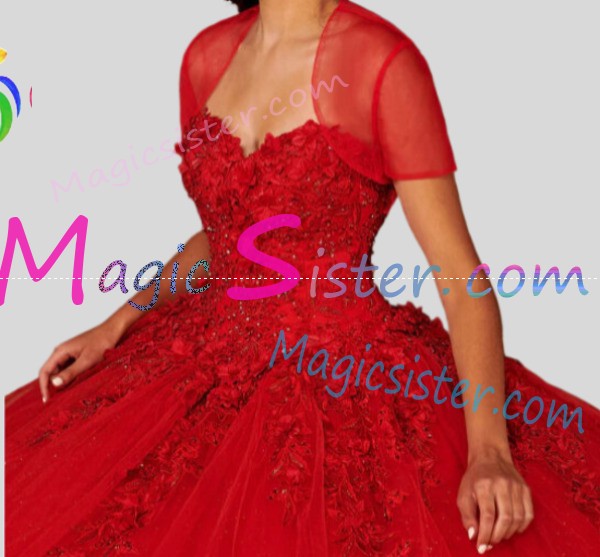 Topselling Luxury Red Quinceanera Dress