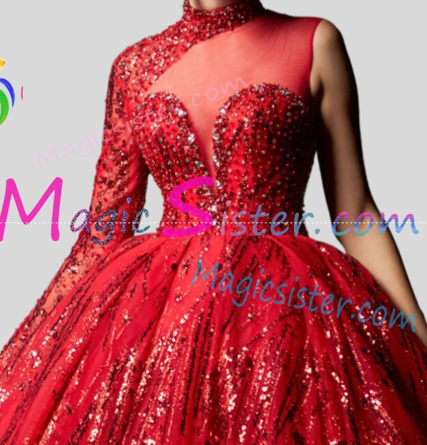 Topselling Instock Factory Red Quinceanera Dress