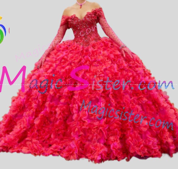Topselling Instock Factory Red Quinceanera Dress