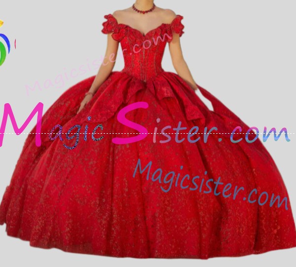 Topselling Instock Factory Red Quinceanera Dress