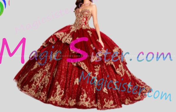 Topselling Red Quinceanera Dress